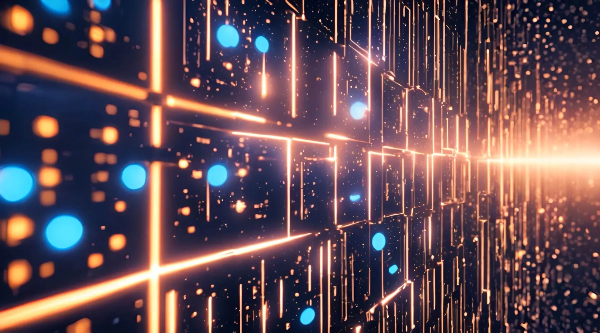Glowing Nebula Network Sci-Fi Video